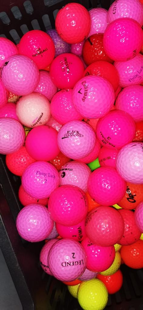 100 roze golfballen, Ophalen of Verzenden