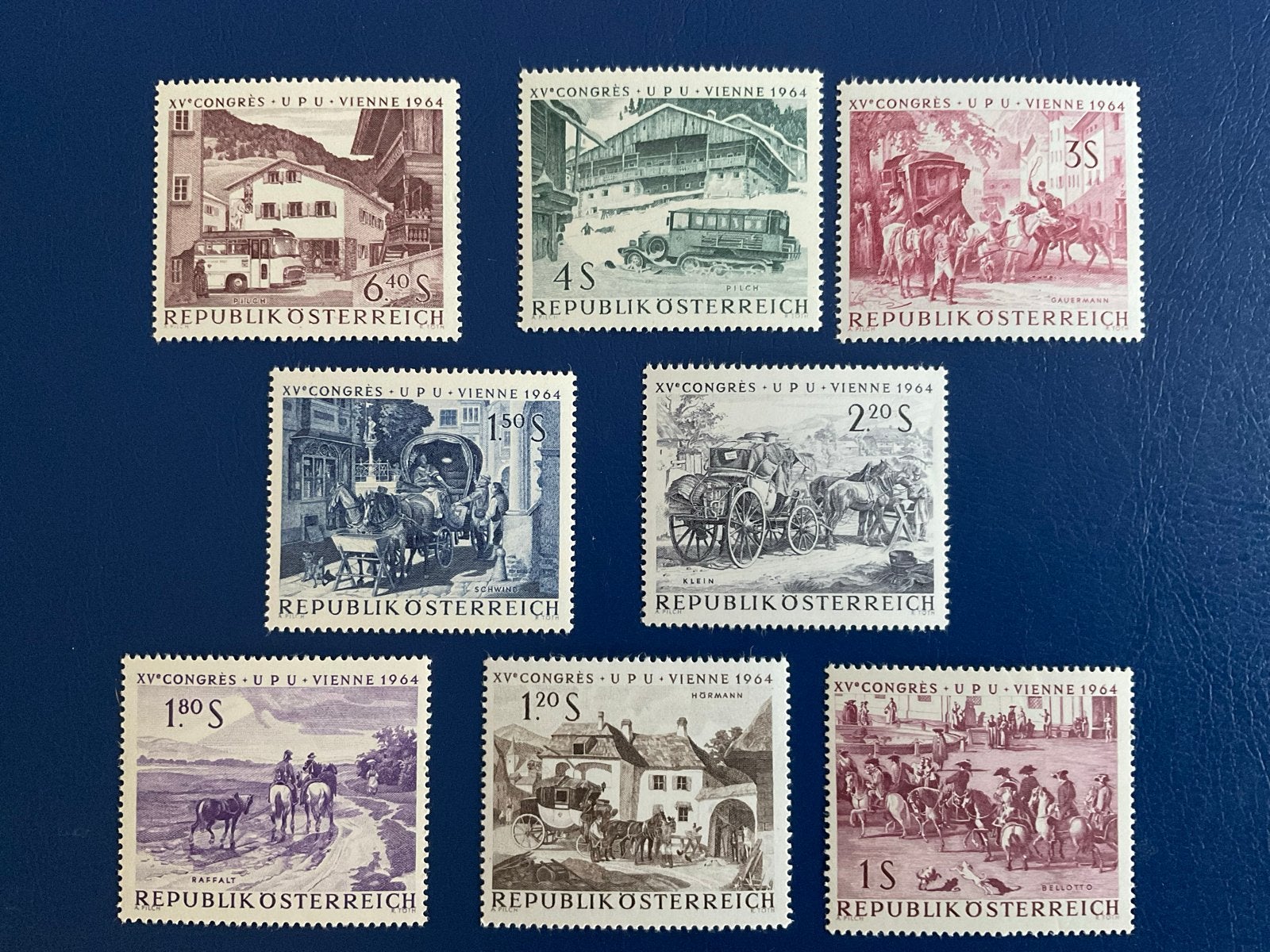 Oostenrijkse Herdenkingspostzegels 1964 - UPU Wenen, Verzenden, Overige landen, Postfris