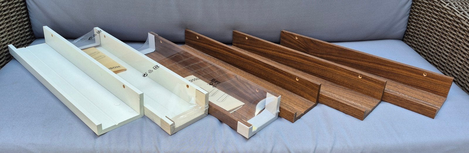 6x Ikea Mosslanda wandplank, Ophalen, Gebruikt