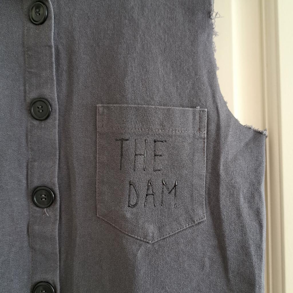 Laundry Industry “The Dam” gilet grijze blouse mt 38 48849, Maat 38/40 (M), ., Ophalen of Verzenden, Zo goed als nieuw