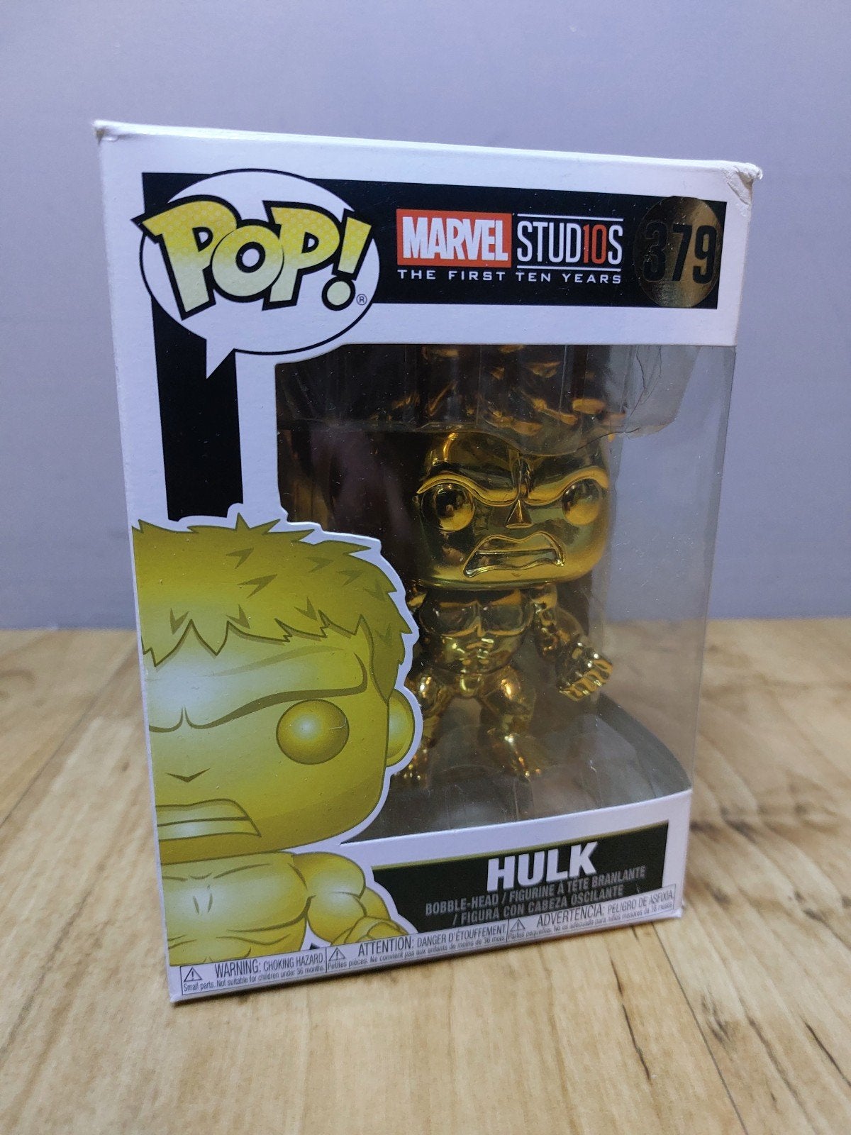 Hulk (Funko Pop) Marvel Studio's 10 Years #379 Gold, Ophalen of Verzenden, Zo goed als nieuw