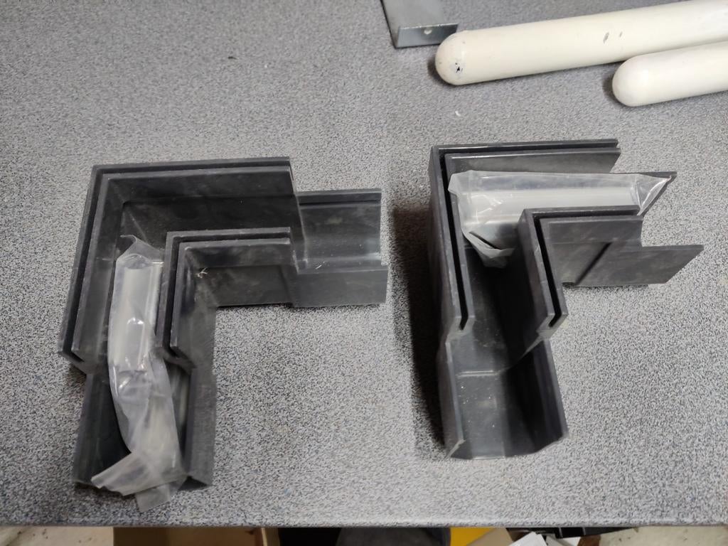 Hoekstuk voor Smalle Lijngoot Aluminium 155 x 155 - 2 stuks, Ophalen of Verzenden