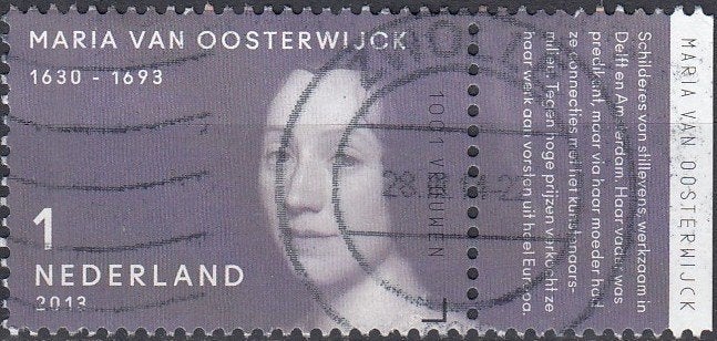 Nederland 9.23.1- 2013- Maria van Oosterwijck- NVPH-3051- G, Verzenden, Na 1940, Gestempeld