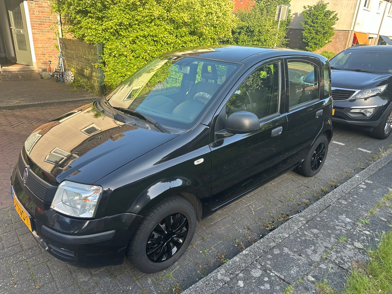 Fiat Panda 1.2 2012 Zwart met nieuw APK, 1242 cc, Zwart, Origineel Nederlands, Handgeschakeld