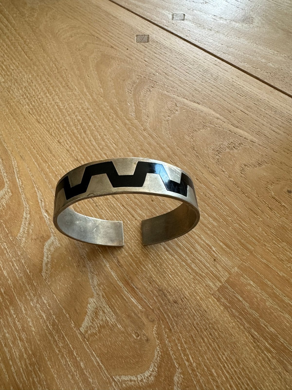 Alpaca Mexico Armband, Ophalen of Verzenden, Gebruikt, Zwart, Zilver
