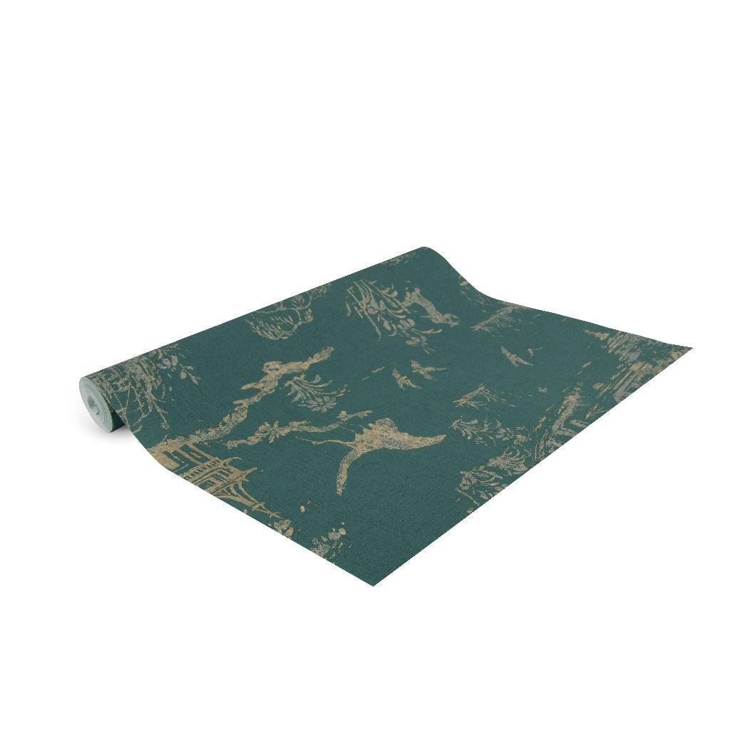 NIEUW vliesbehang 5,2 m2 Superfresco easy Gaia Groen-Blauw., Ophalen of Verzenden, Minder dan 10 m², Groen