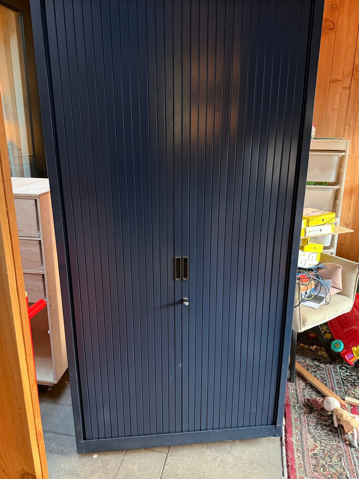 Archiefkast met 4 schappen en sleutel - 195x100x47cm, Ophalen, Gebruikt, 50 tot 100 cm, 25 tot 50 cm