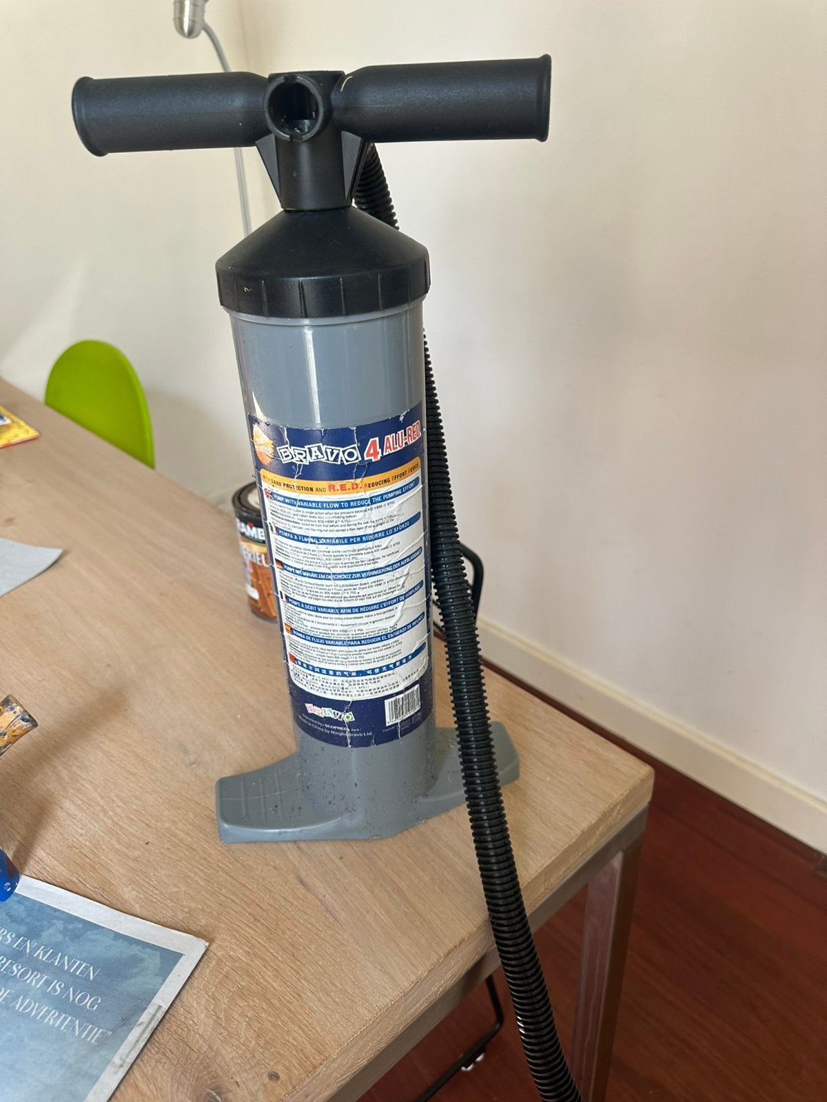 Pomp met dubbele slag. Voor kano of sub, Watersport en Boten, Ophalen of Verzenden, Zo goed als nieuw, Eén persoon, Kajak