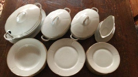 Servies antiek Jäger keramiek, Ophalen of Verzenden