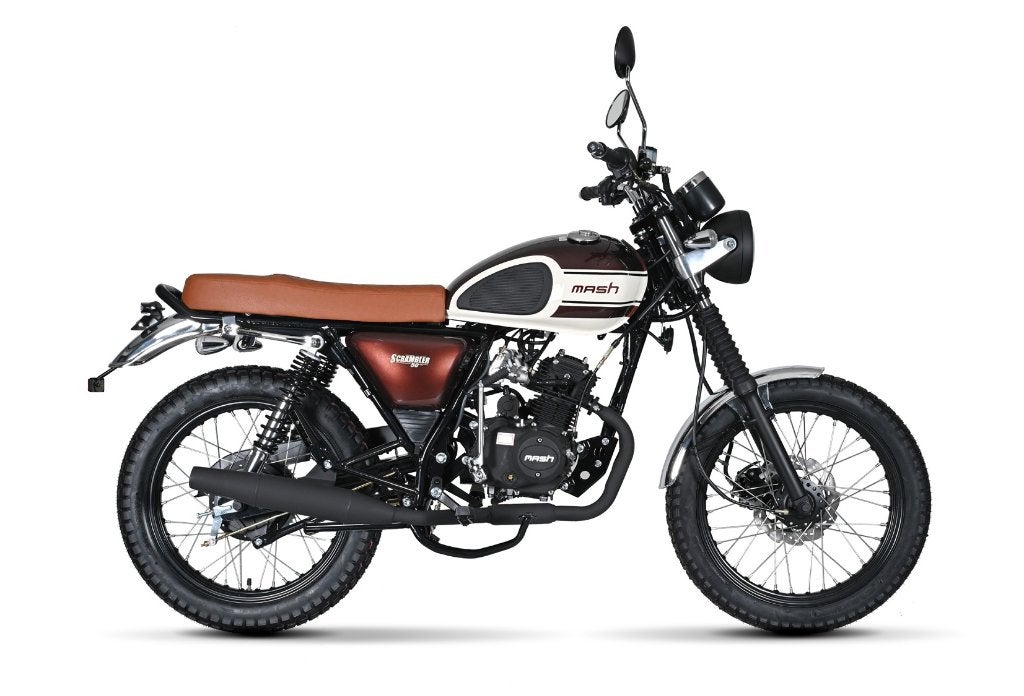 Mash Scrambler schakelbrommer nieuw met 2 jaar garantie., Fietsen en Brommers, Overige merken, Nieuw, Ophalen of Verzenden, 4 versnellingen