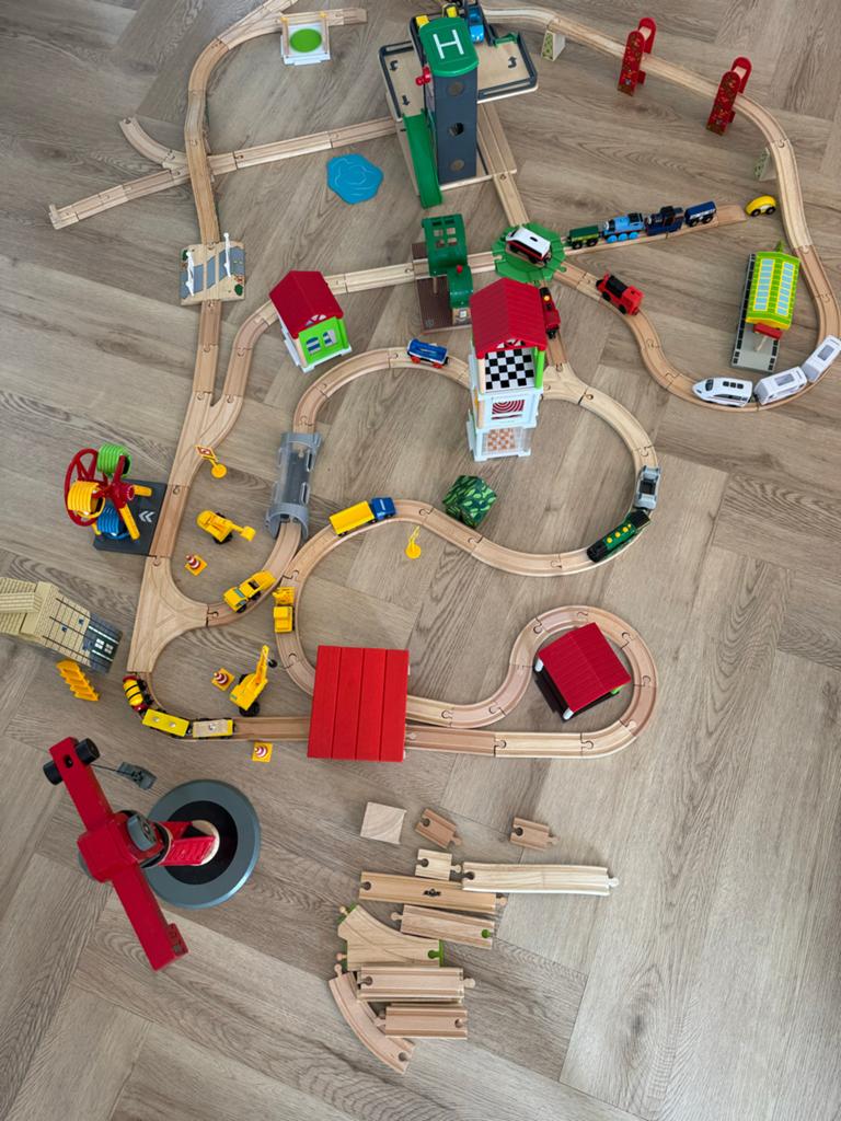 Grote Brio, Ikea en Playtive treinbaan set, Kinderen en Baby's, Speelgoed | Houten speelgoed, Gebruikt, Overige typen, Ophalen of Verzenden