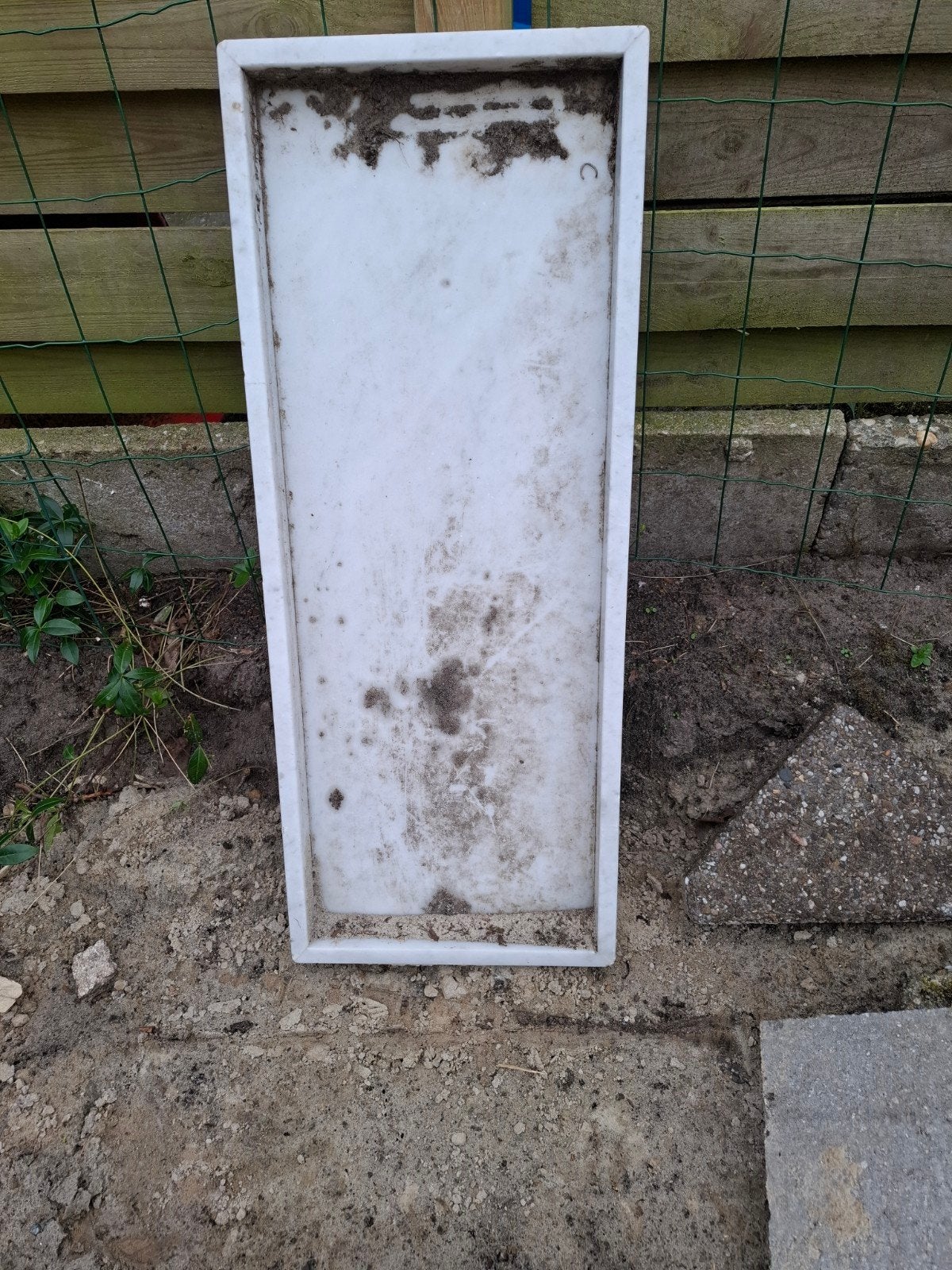 Marme dienblad, Huis en Inrichting, Ophalen, Rechthoekig, Overige materialen