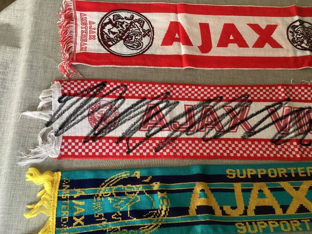 Diverse voetbal sjaals Ajax, Ophalen of Verzenden, Zo goed als nieuw, Ajax, Vaantje of Sjaal