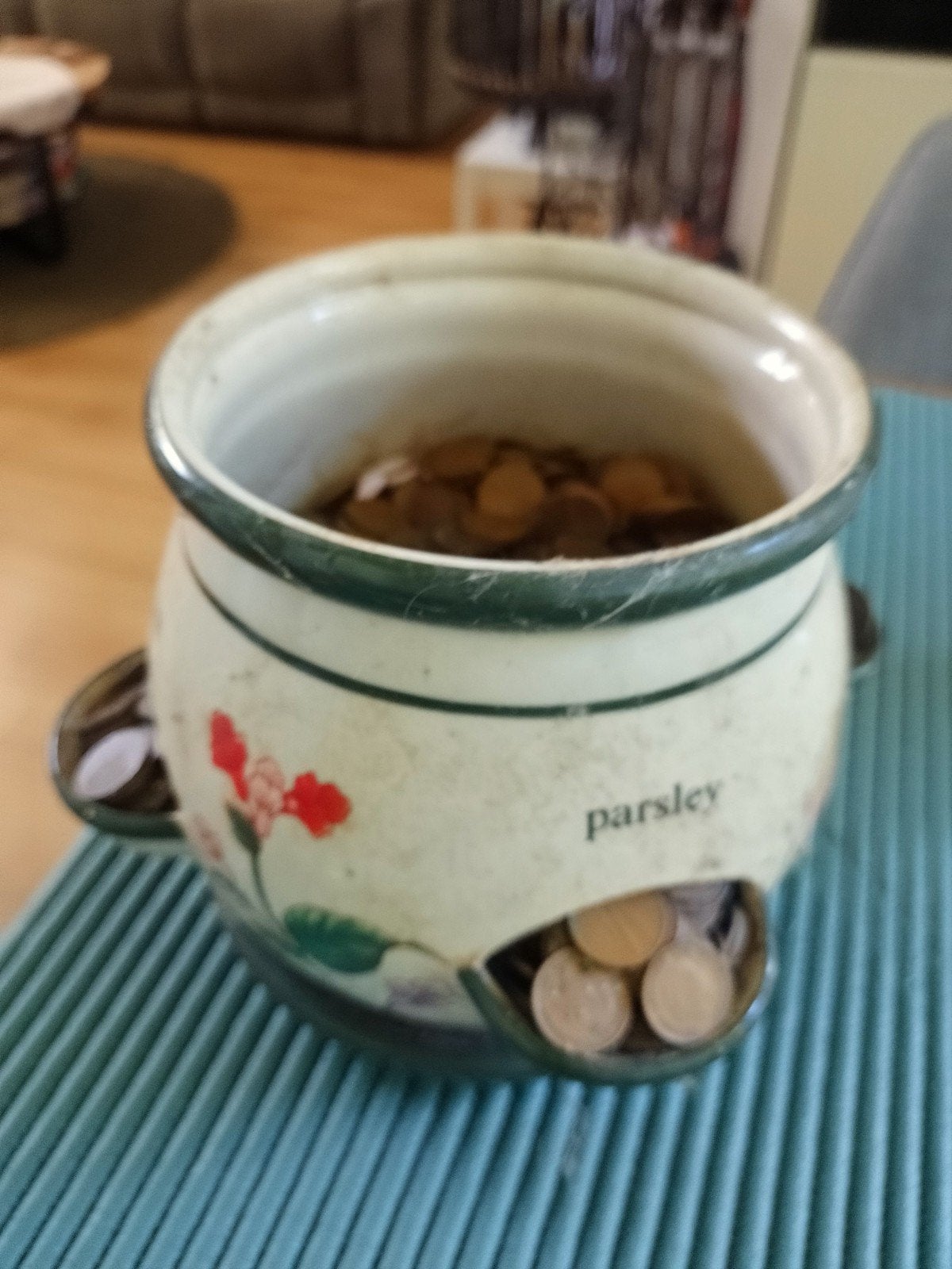 Oud Hollandse centen in pot, Ophalen, Vintage, Gebruikt, Meerkleurig