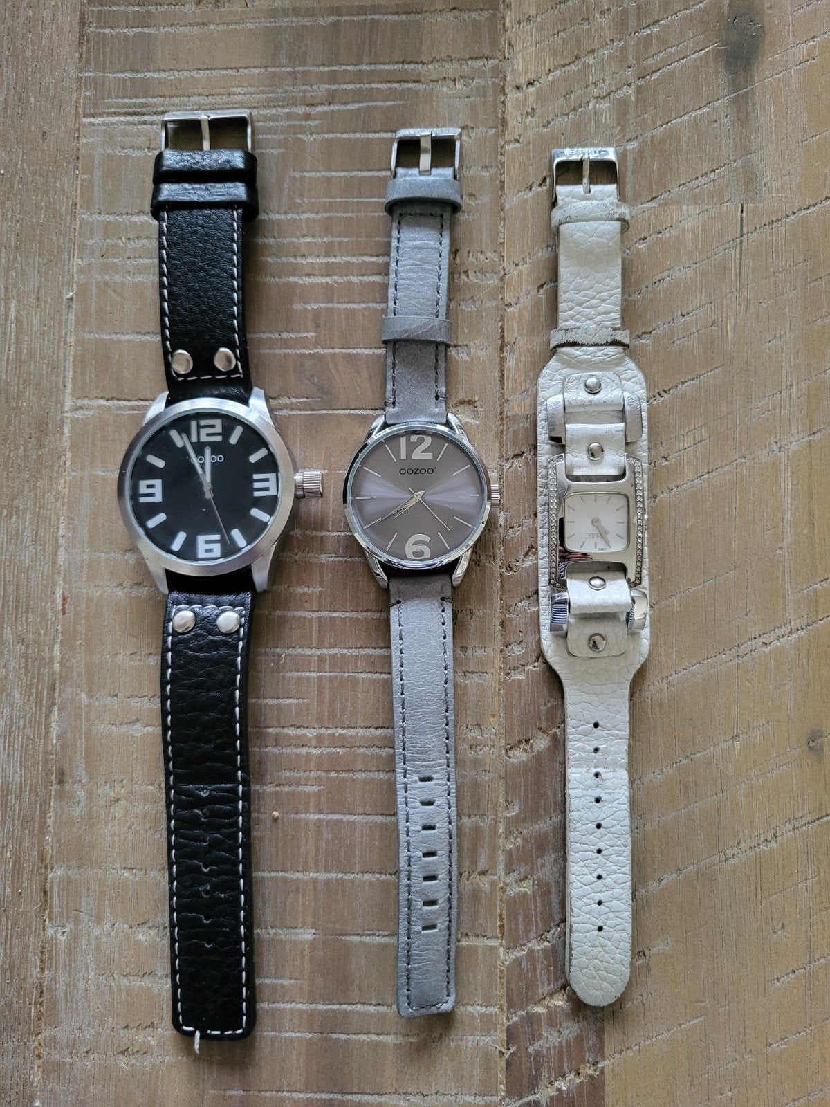 horloges OOZOO en esprit, Leer, Staal, Ophalen of Verzenden, Zo goed als nieuw