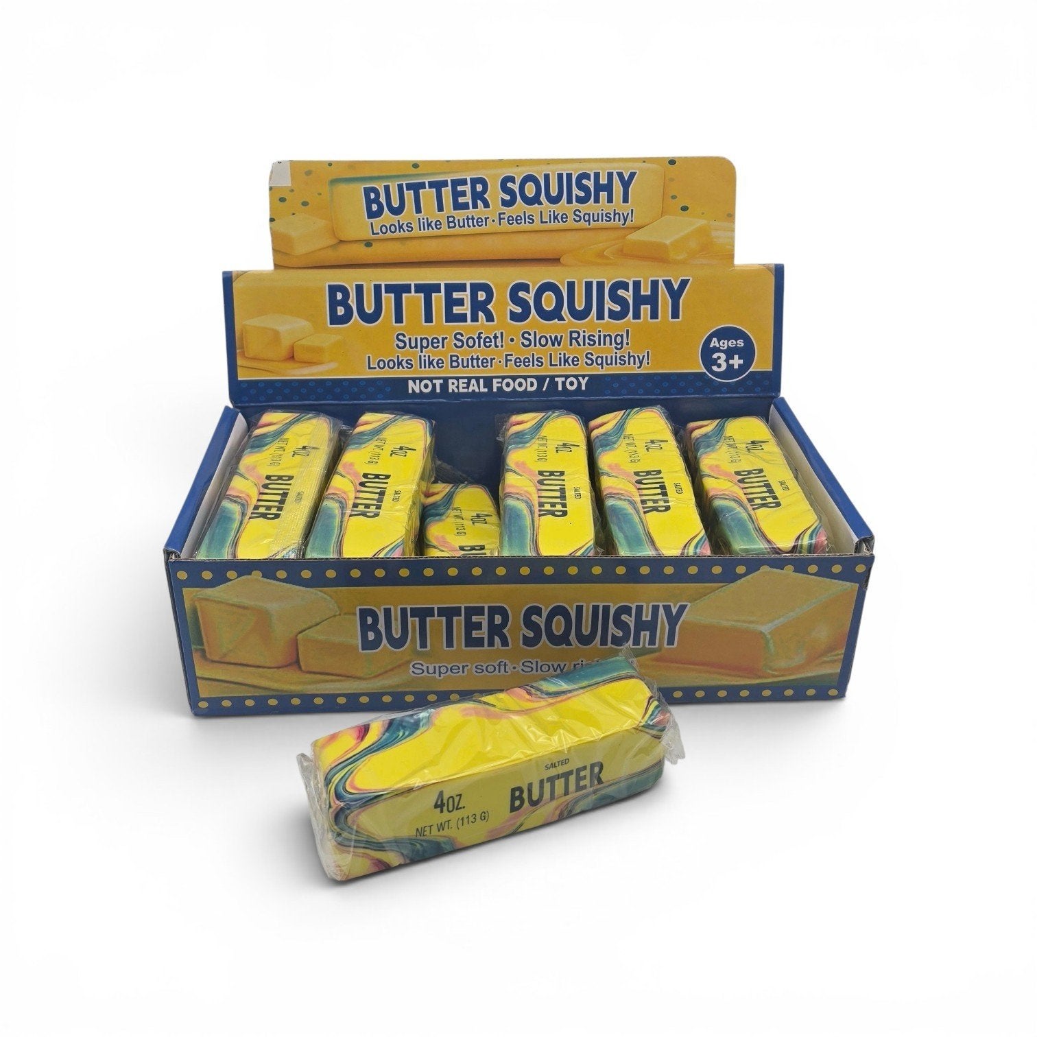 Squishy Butter Strepen 12 cm 12 Stuks Groothandel € 2,50, Diversen, ., Nieuw, Ophalen of Verzenden, .