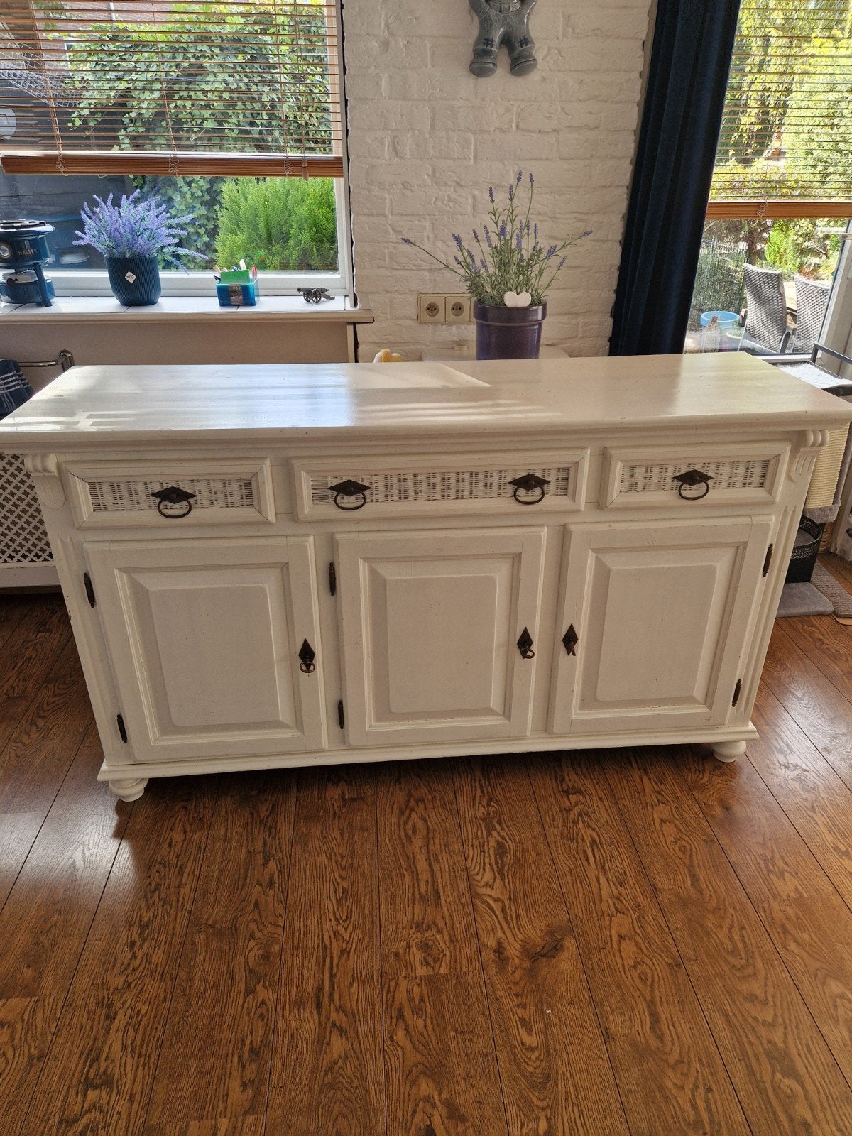 Wit Dressoir Landelijke Stijl, Ophalen, Gebruikt, 25 tot 50 cm, 150 tot 200 cm