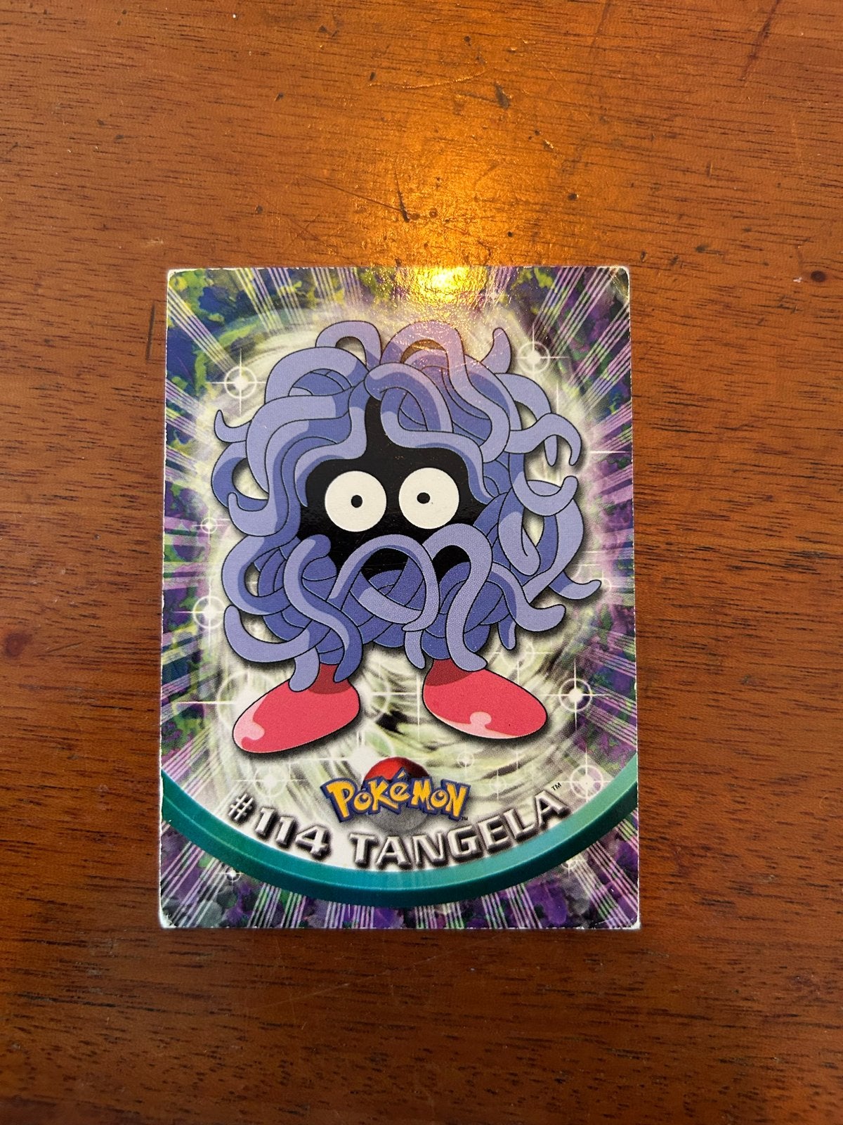Vintage Pokémon Topps TV Animation Edition #114 Tangela, Hobby en Vrije tijd, Verzamelkaartspellen | Pokémon, Ophalen of Verzenden