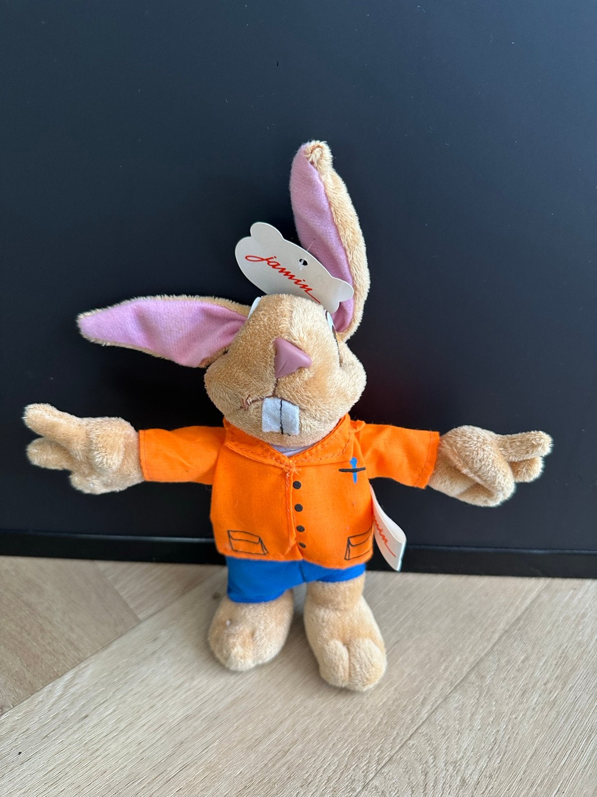 Jamin Konijn Knuffel - Zo goed als nieuw, Overige merken, Konijn, Ophalen of Verzenden, Zo goed als nieuw