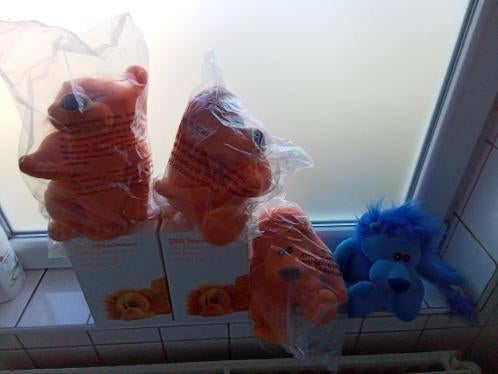 4 ING spaarpotten / spaarpot leeuw 3 oranje 1 blauw, Ophalen