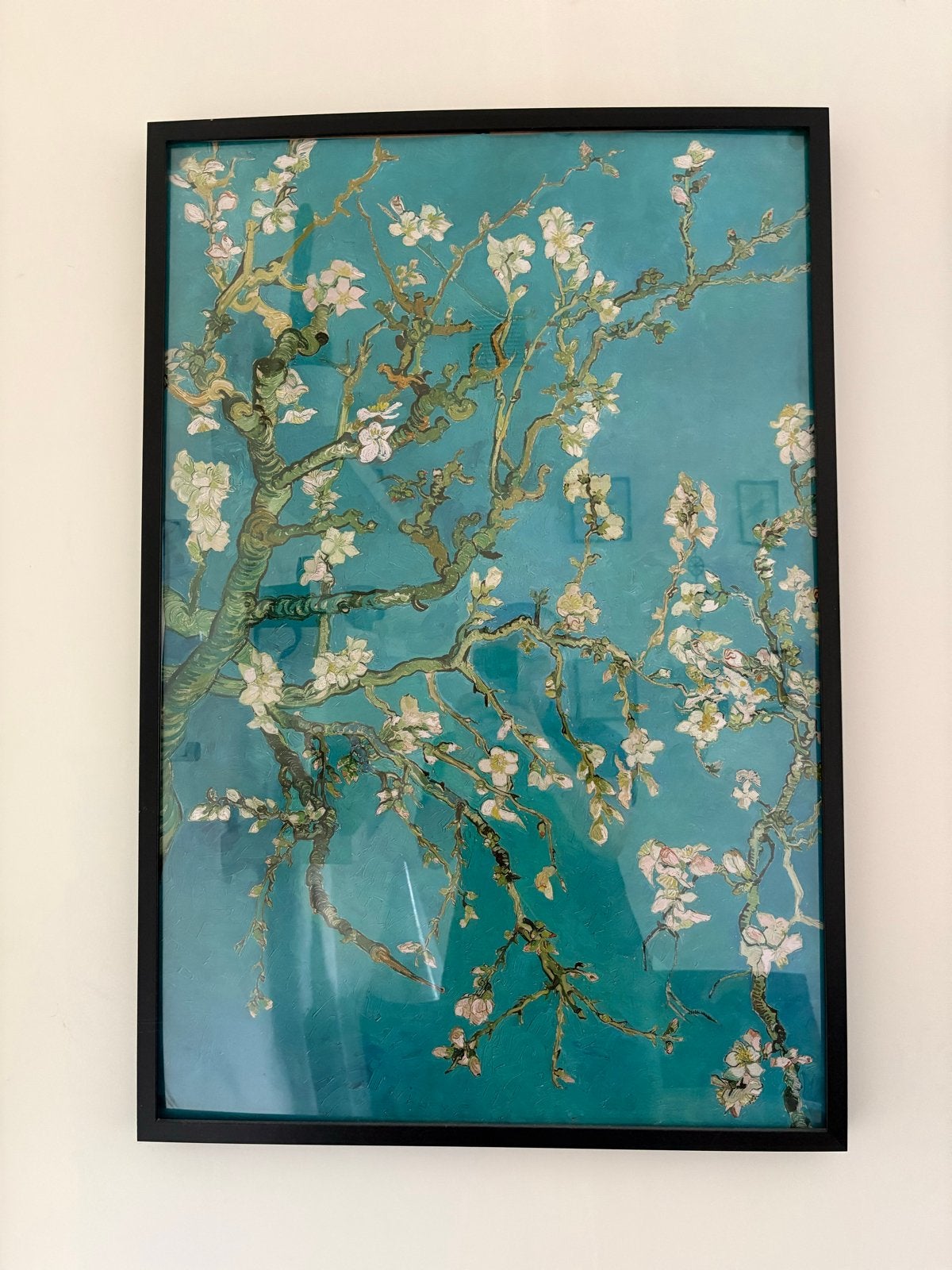 Ingelijste reproductie van Van Gogh's Amandelbloesem, Ophalen of Verzenden