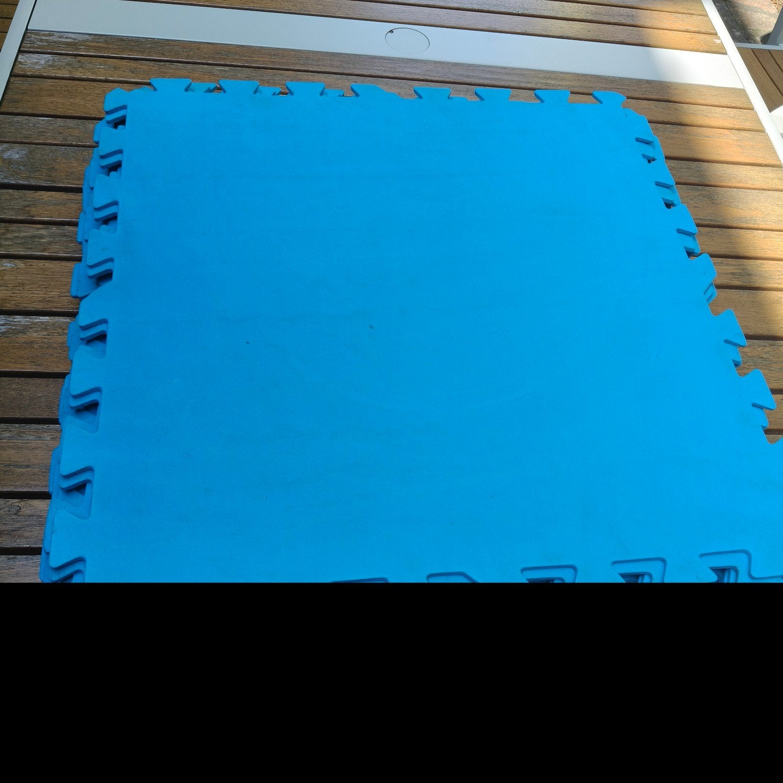 18 Blauwe zwembad speelmat tegels, ca. 50x50 cm, Kinderen en Baby's, Ophalen of Verzenden, Gebruikt, Overige typen
