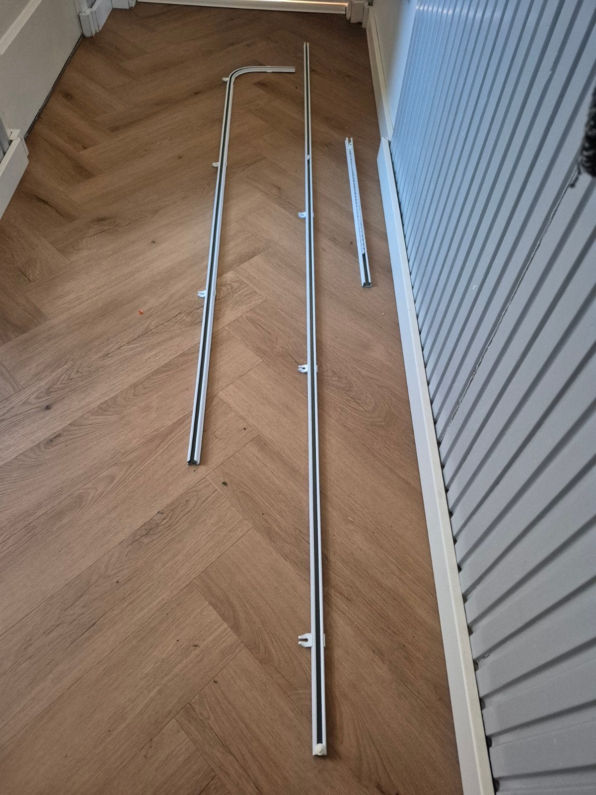 Gordijnrails / Gordijnroede - Wit, diverse lengtes, Ophalen, Gebruikt, Wit, 200 cm of meer