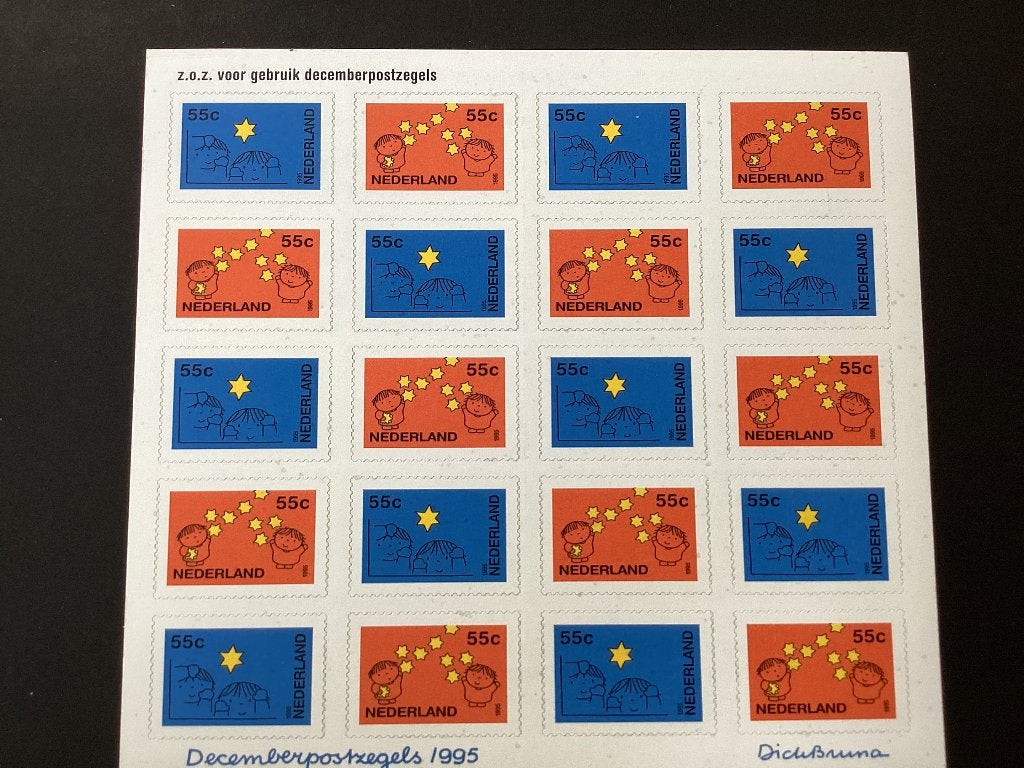1995, decemberzegels, 1662-1663, Verzenden, Na 1940, Postfris