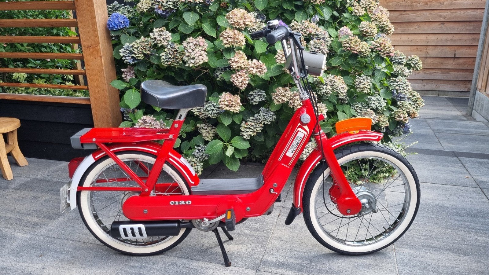 Piaggio Ciao snorfiets - Klassieke rode brommer, Fietsen en Brommers, Ophalen, Gebruikt, Overige modellen, Benzine