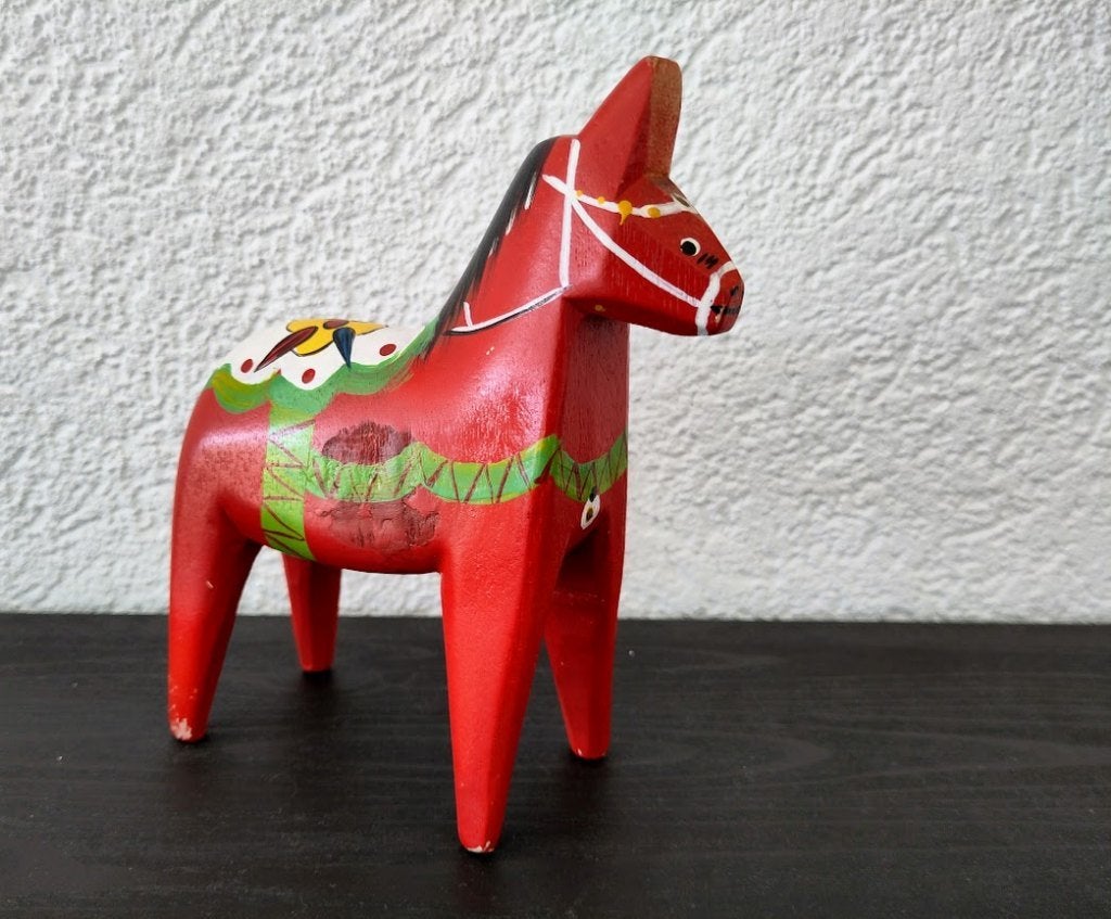 🔴 Decoratief Houten Paardje 🔴, Huis en Inrichting, Ophalen of Verzenden, Rood, Hout