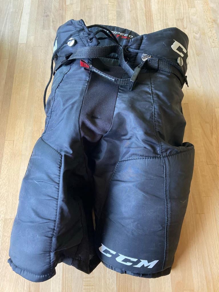 CCM ijshockeybroek JR Large - Zwart, Sport en Fitness, IJshockey, Ophalen of Verzenden, Gebruikt, Bescherming