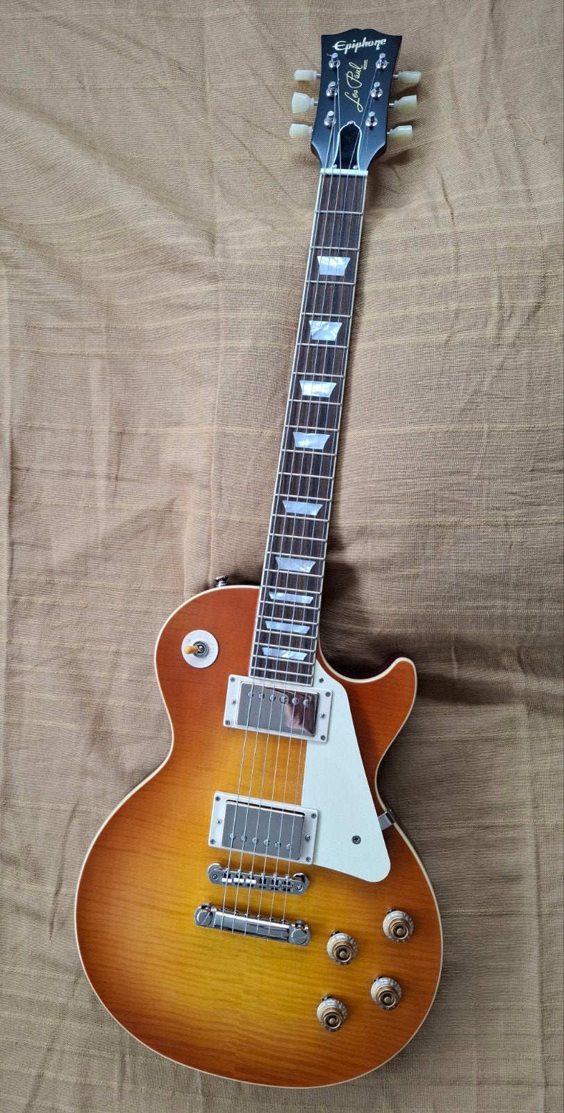 Epiphone by Gibson custom 59 les Paul, Ophalen, Zo goed als nieuw, Solid body, Epiphone