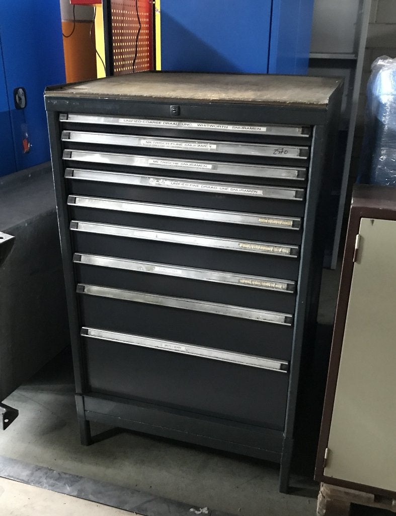 Ladekast, 9 laden, 72x73x118 cm, gereedschap, Gebruikt, 5 laden of meer, 100 tot 150 cm, 50 tot 100 cm