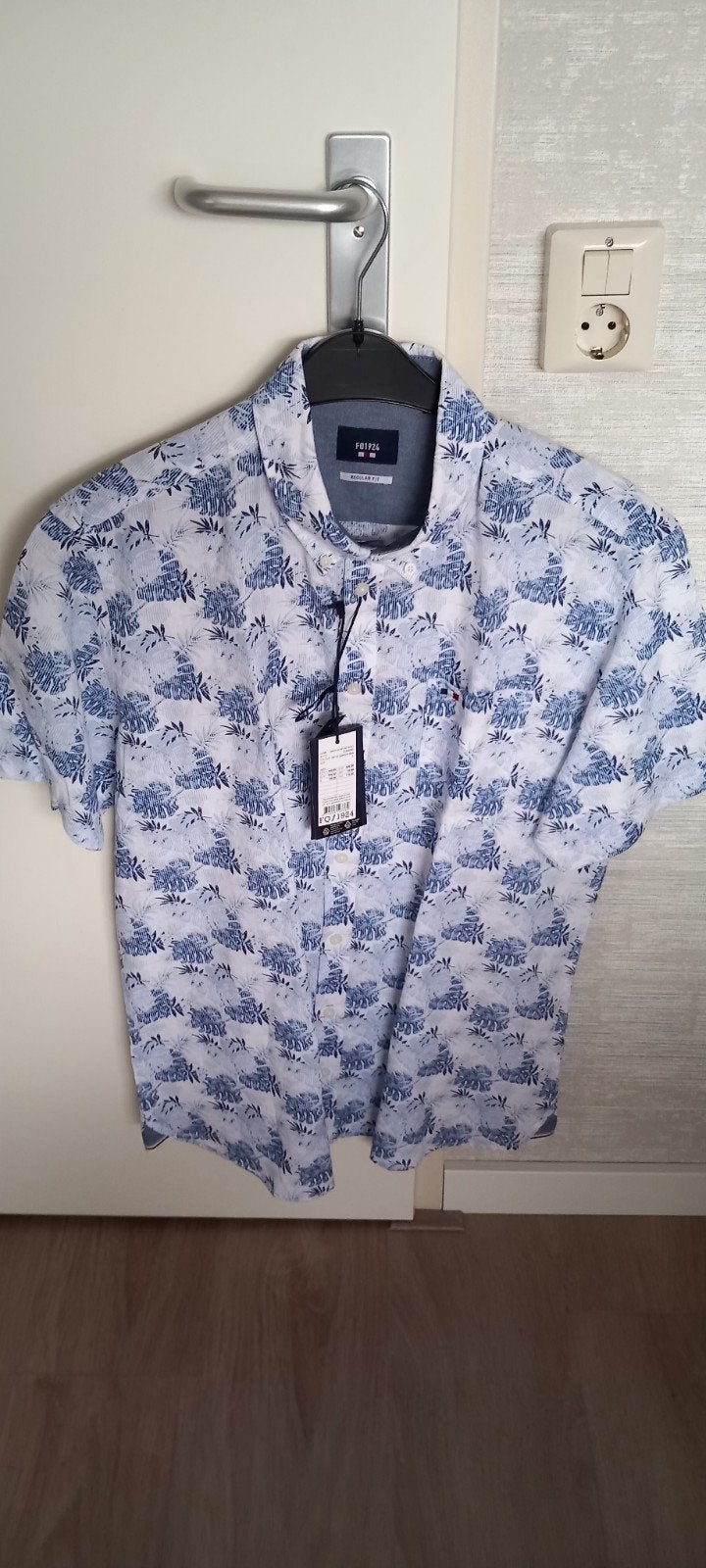 Nieuw! Overhemd, maat L, Ophalen of Verzenden, Nieuw, Blauw, Halswijdte 41/42 (L)