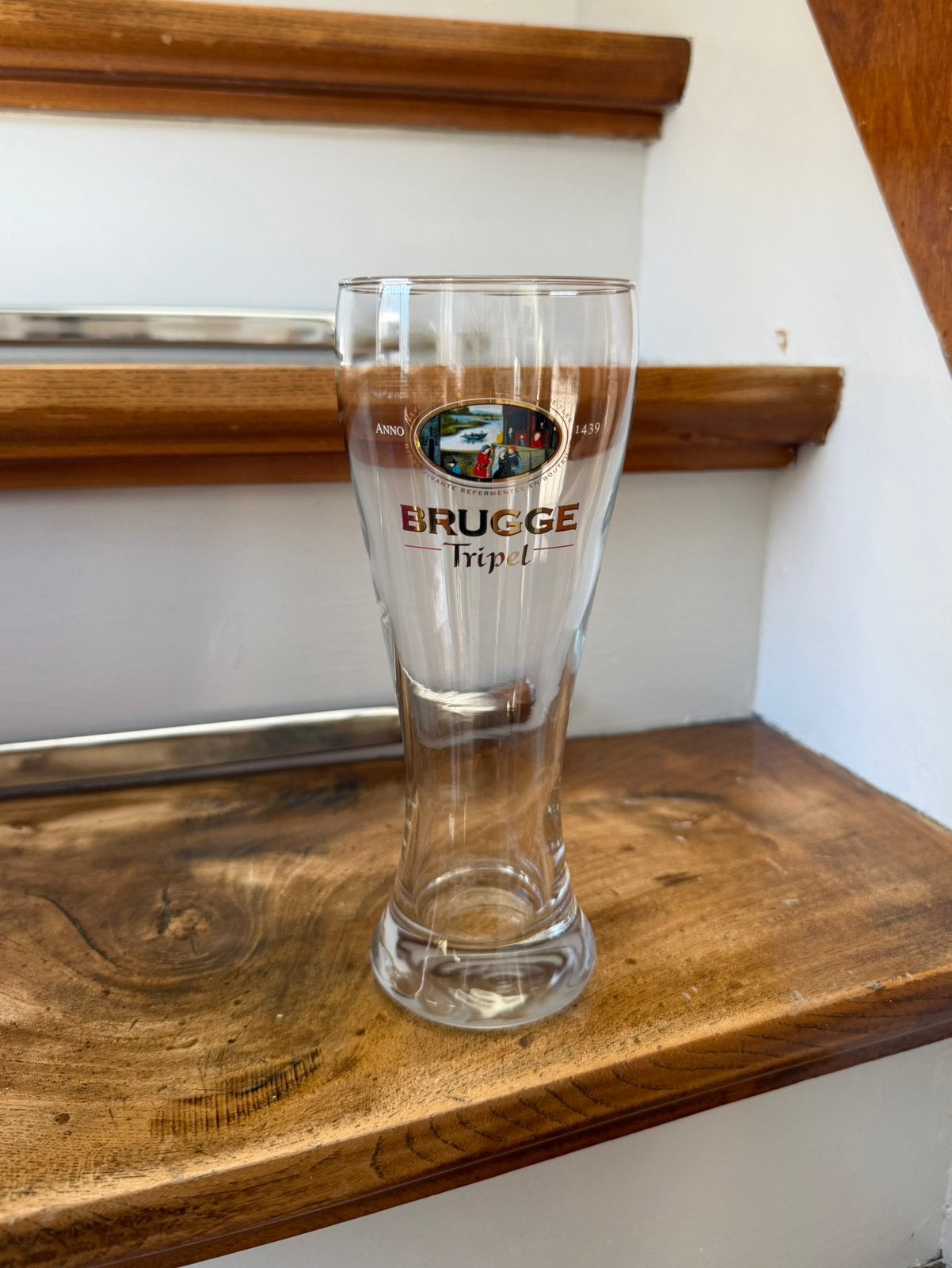 Brugge tripel bierglas 0,33L, Verzamelen, Biermerken, Ophalen of Verzenden, Zo goed als nieuw, Glas of Glazen, Overige merken