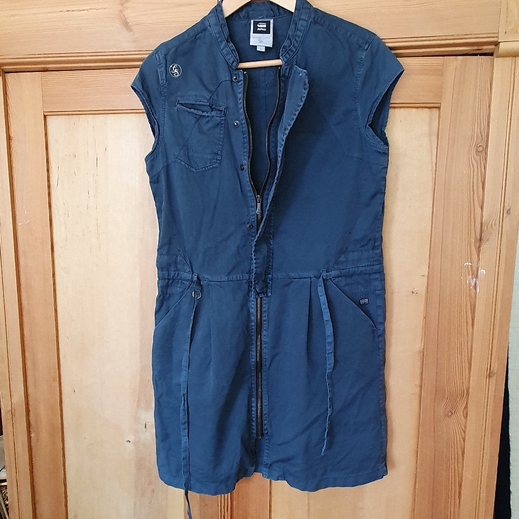 G-Star jurk, Maat 38/40 (M), Blauw, Ophalen of Verzenden, Gedragen