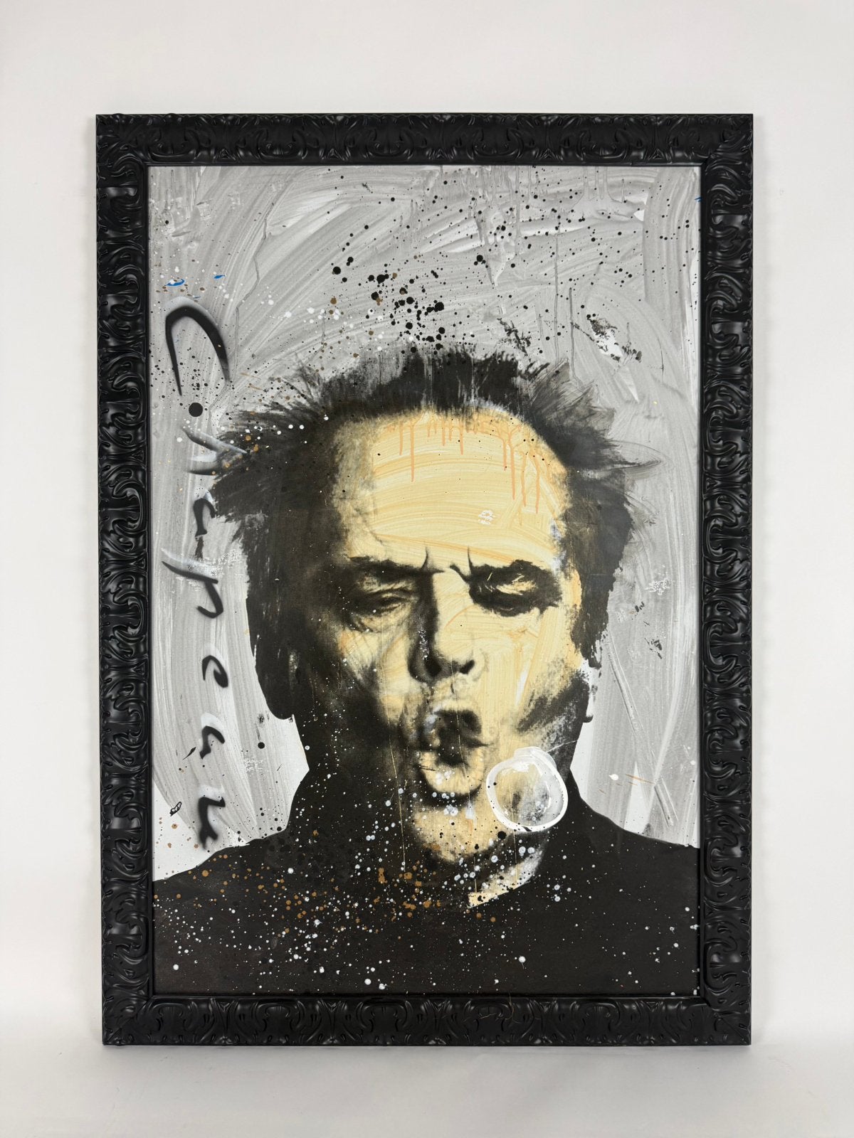 Ronald Chapeau – Jack Nicholson – origineel kunstwerk, Antiek en Kunst, Kunst | Schilderijen | Modern, Ophalen, Hout, Handgeschilderd