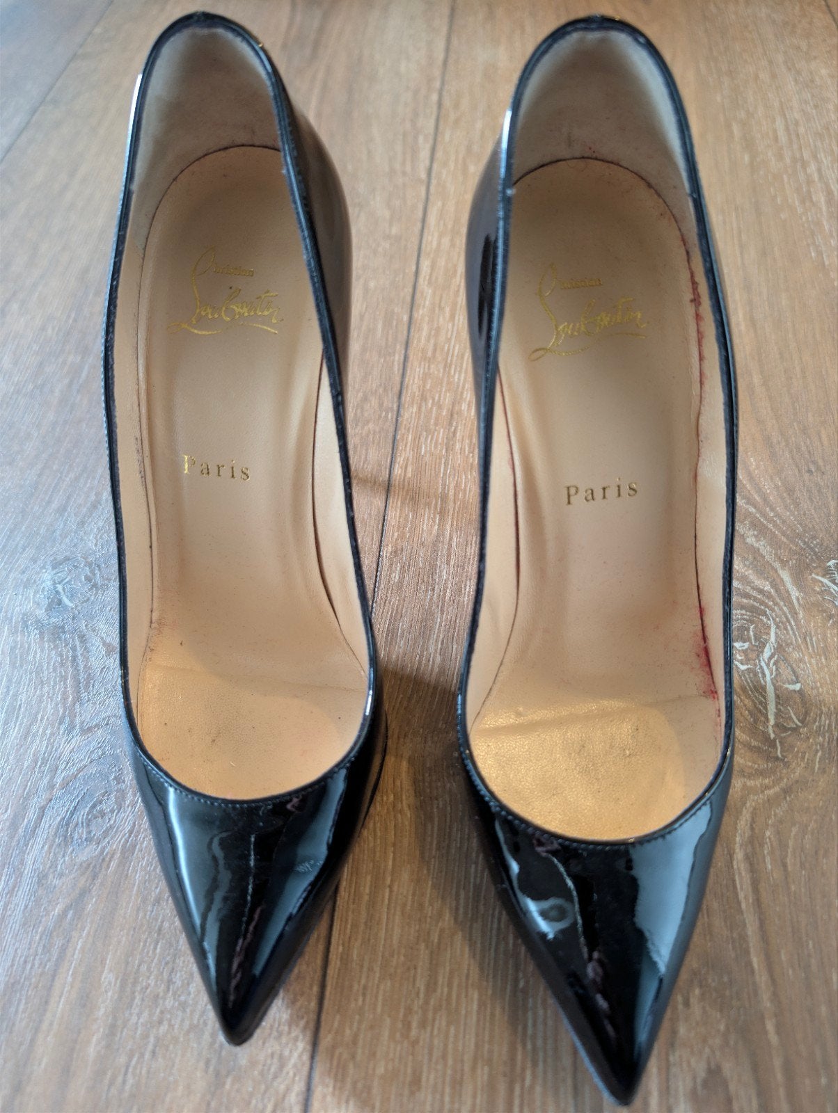 Christian Louboutin Hakken - Maat 37 - Zo goed als nieuw, Pumps, Zwart, Ophalen of Verzenden, Zo goed als nieuw