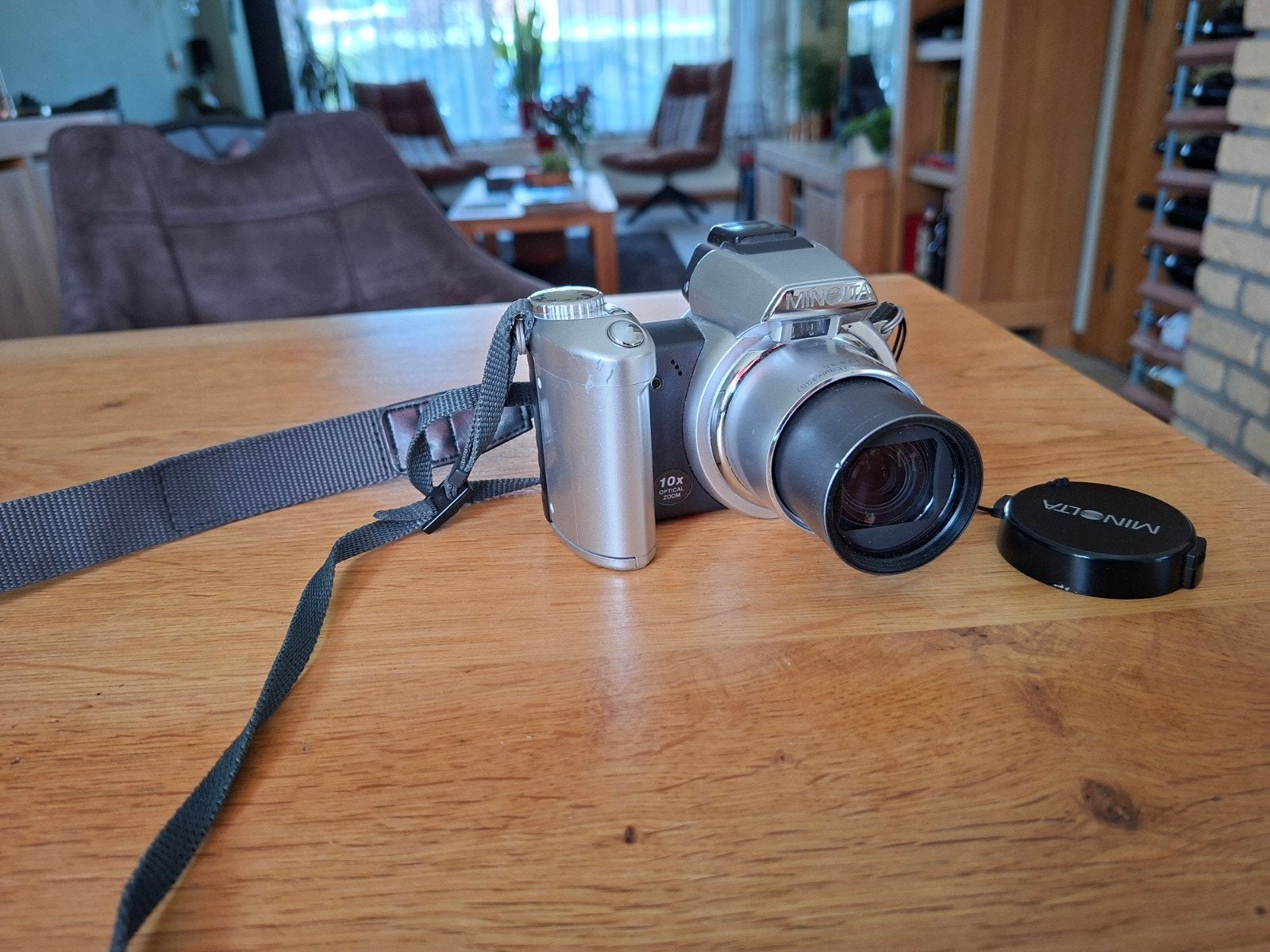 Minolta DiMAGE Z1 - 3.2 Megapixels Bridgecamera, Ophalen, Gebruikt, Minolta, Draagriem