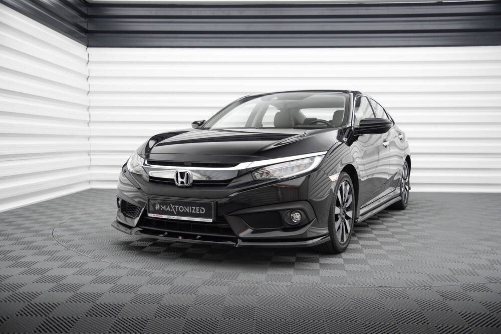 Voorlip spoiler sideskirt diffuser - Honda Civic 17-22, Ophalen of Verzenden