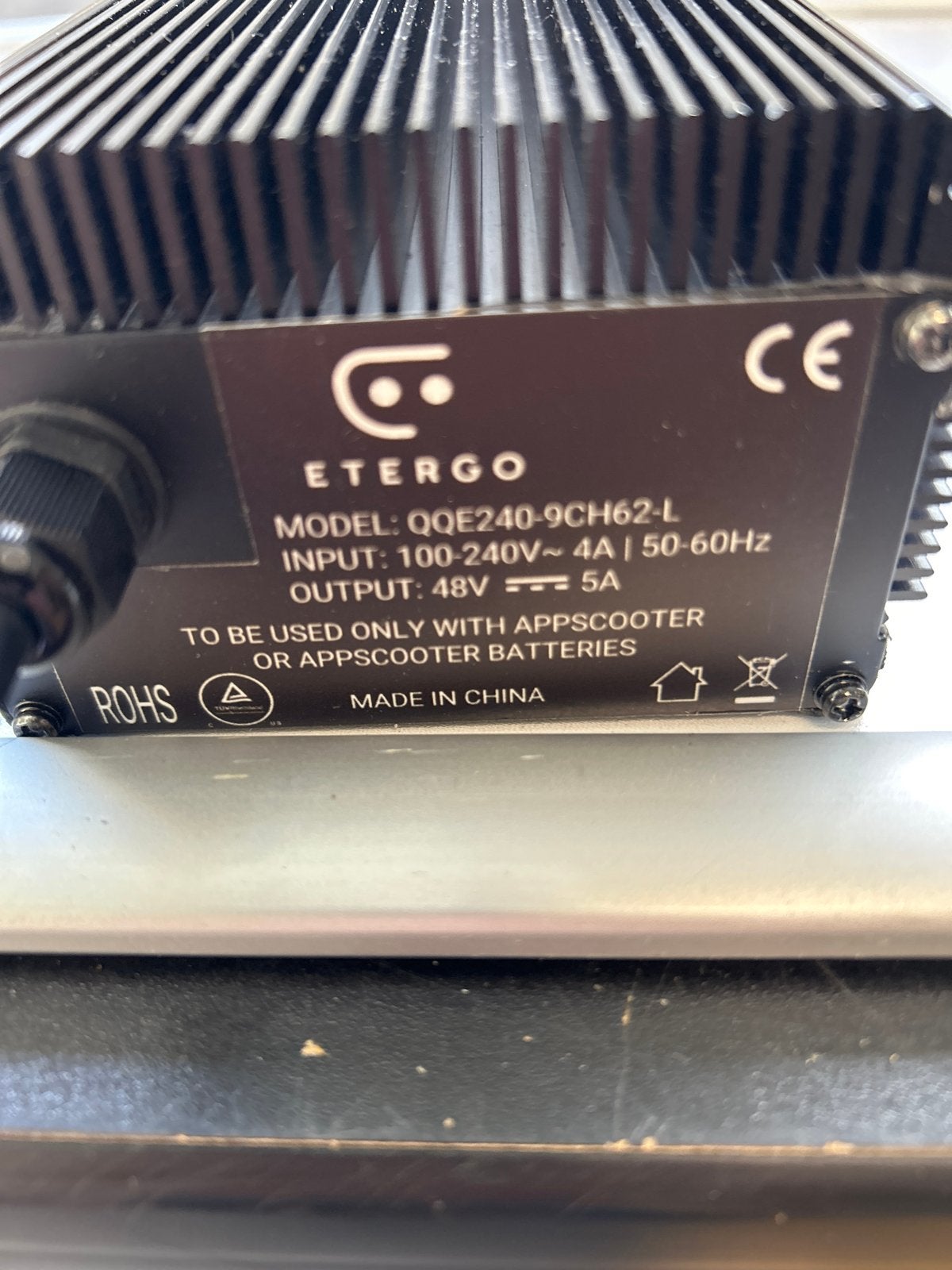 Etergo AppScooter Oplader 48V 5A - Origineel, Zo goed als nieuw