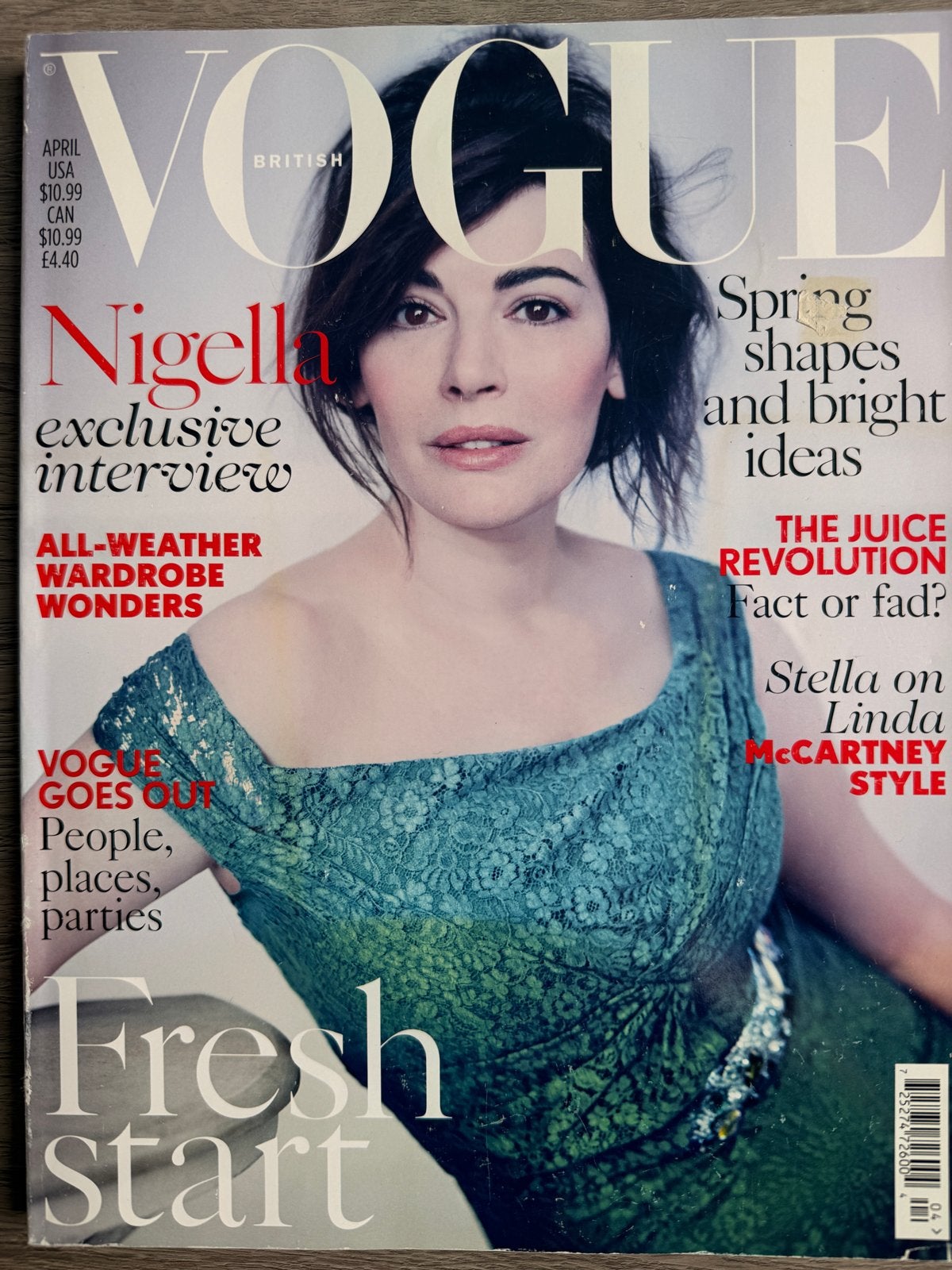 British Vogue April 2014 Nigella Lawson Cover, Boeken, Ophalen of Verzenden, Gelezen, Glossy