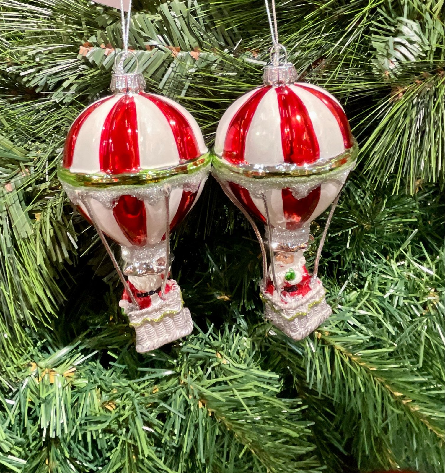 Kerstboom hangers luchtballon glas, Ophalen of Verzenden, Zo goed als nieuw