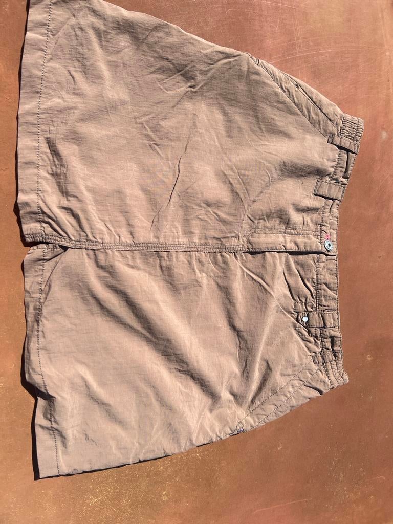 Nomad wandelbroekje/rokje/ skort bruin maat L/44, Maat 42/44 (L), Ophalen of Verzenden, Gedragen, Bruin