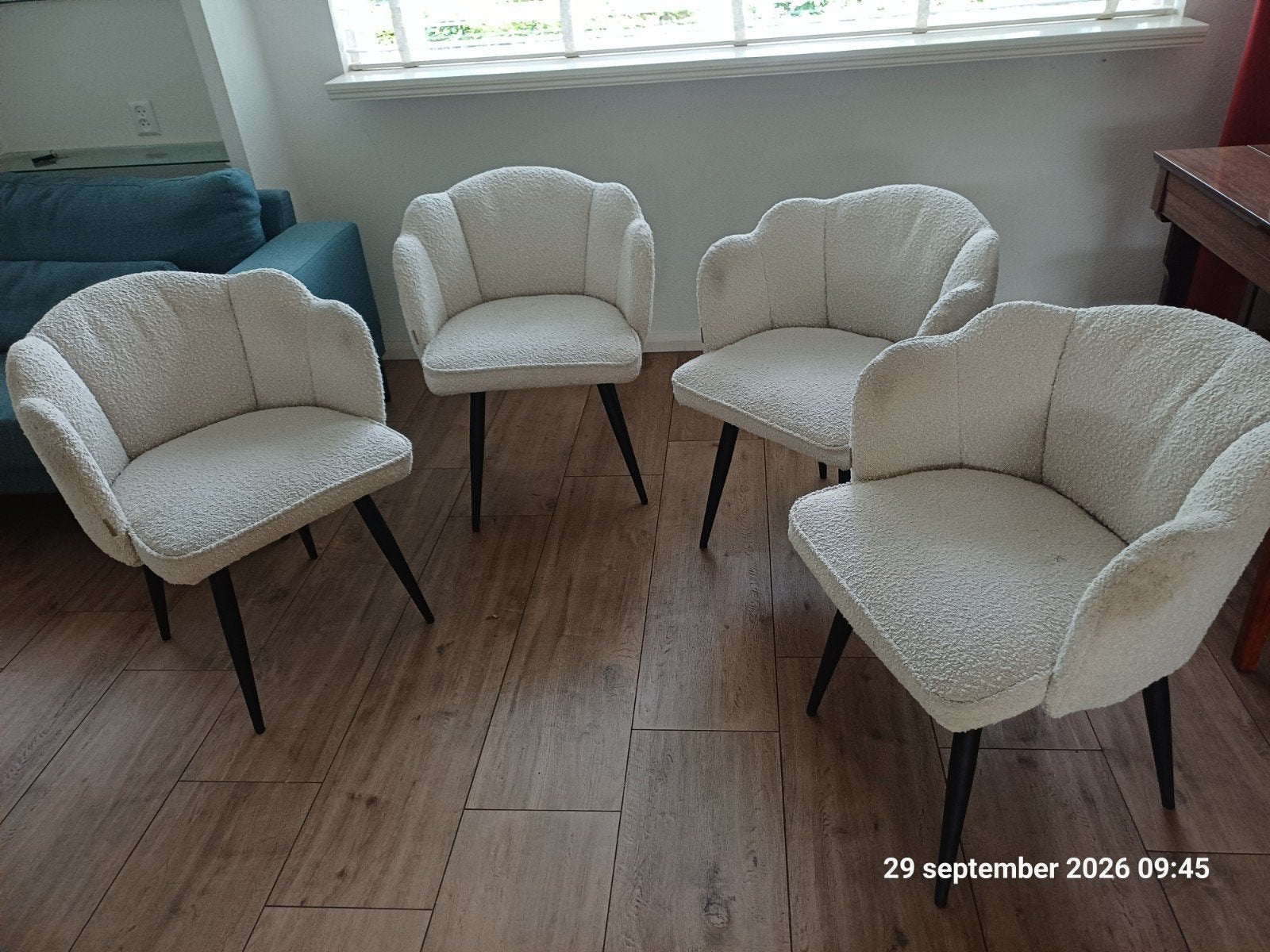 4 riviera maison stoelen  GRATIS, Huis en Inrichting, Ophalen, Gebruikt, Bruin, Vier