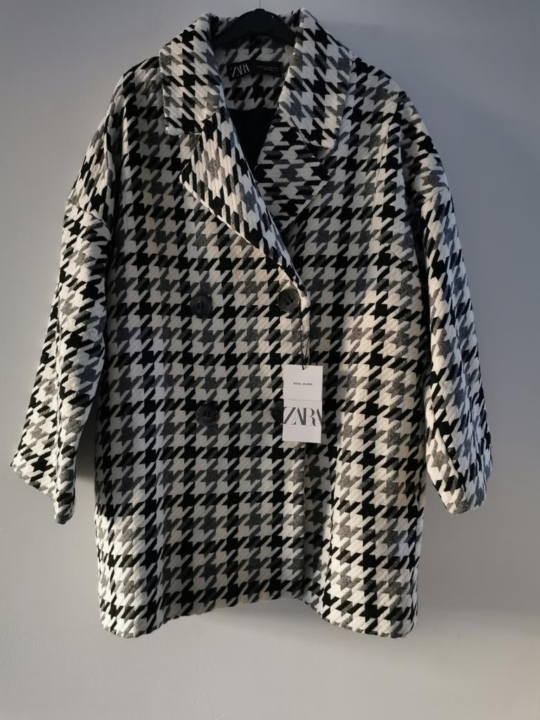 ZARA jacquard jas mt. S oversized, Overige kleuren, Verzenden, Zara, Nieuw
