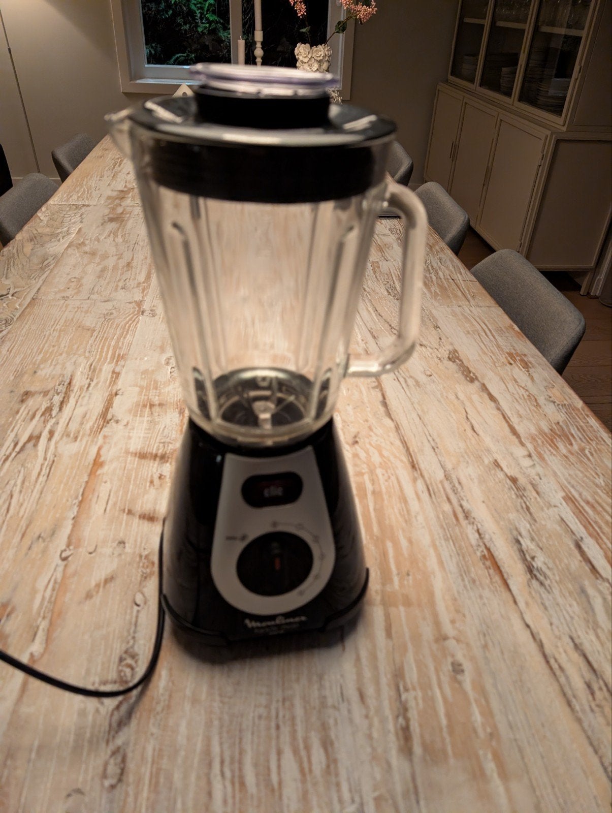 Moulinex Faciclic Maxi Blender - 600W, 1 tot 2 liter, Ophalen of Verzenden, Gebruikt, 3 snelheden of meer