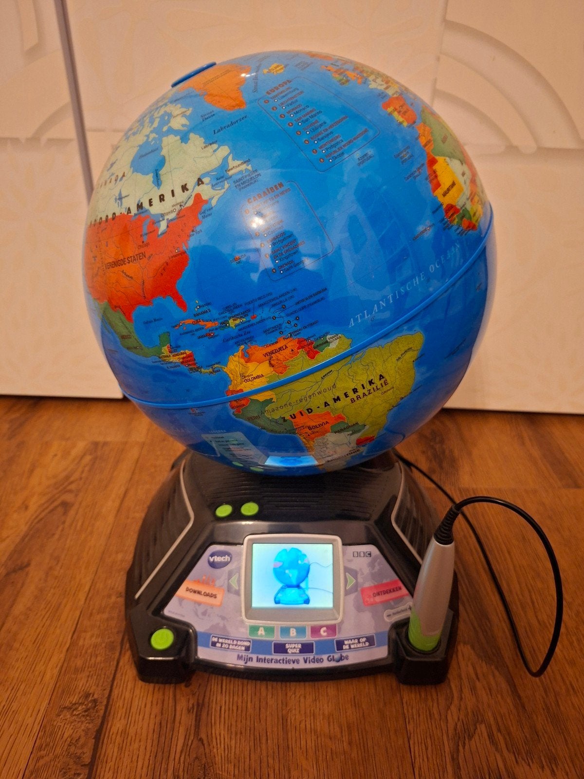 VTech Mijn Interactieve Video Globe Wereldbol Educatief, Ophalen of Verzenden, Gebruikt, Ontdekken