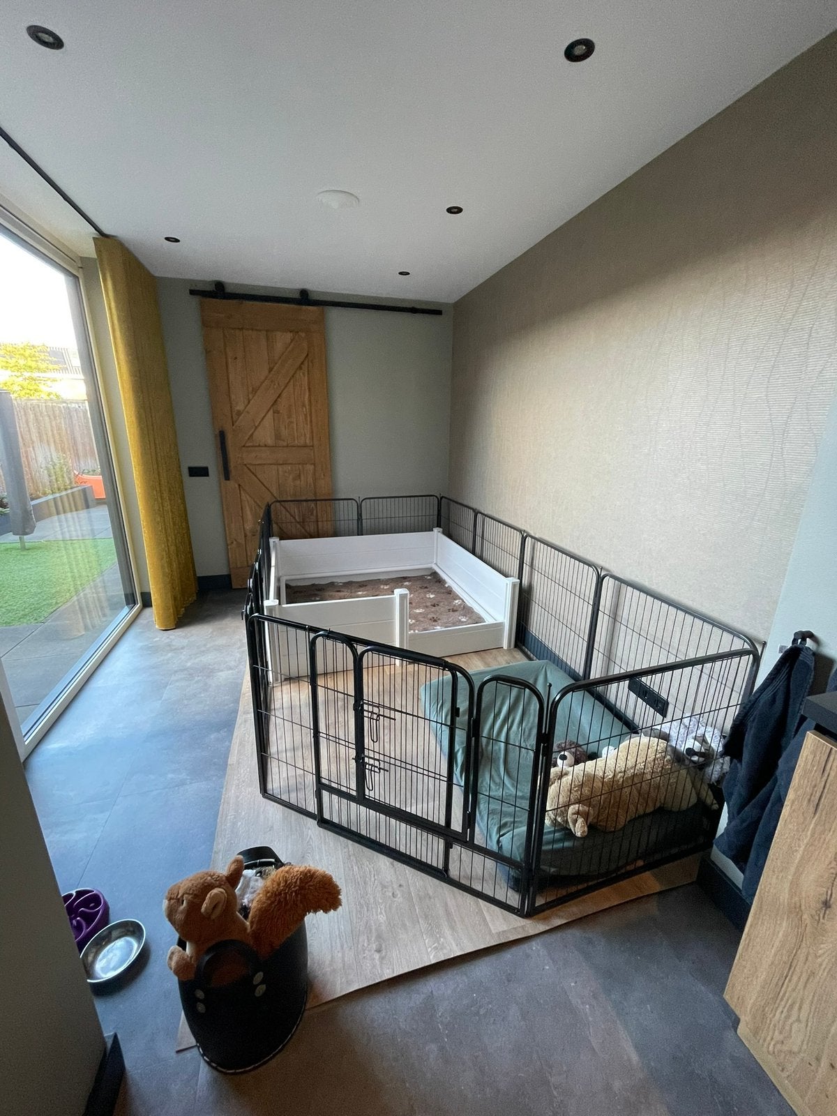 Werpkist te koop met toebehoren, Ophalen, Zo goed als nieuw
