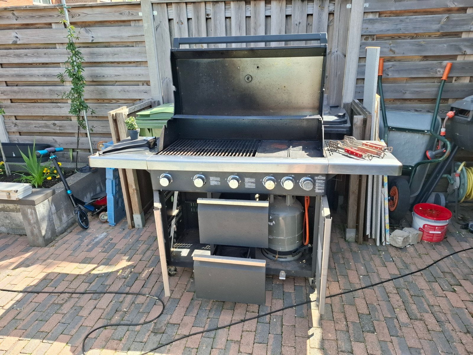Brada gas BBQ, Tuin en Terras, Gasbarbecues, Gebruikt, Ophalen
